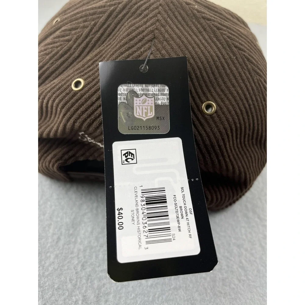 Cleveland Browns Hat 47 Brand Snap Back Stoney Clover‎ Lane NFL Corduroy NEW